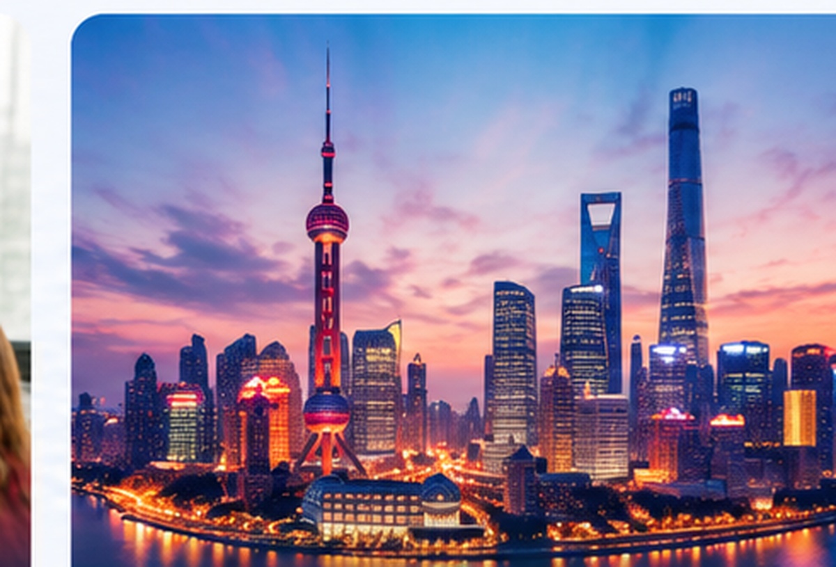 Chinese city skyline